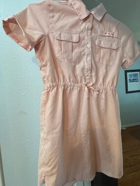 Magellan Outdoors Whataburger Striped Shirt Dress for Girls